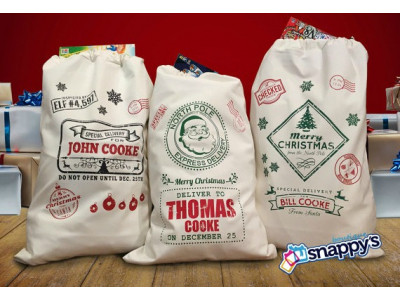 Handmade Custom Santa Bags for $27 + Shipping @ Etsy.ca