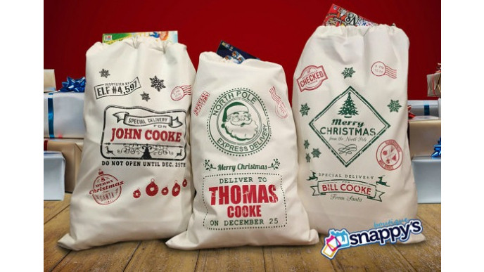 Handmade Custom Santa Bags for $27 + Shipping @ Etsy.ca