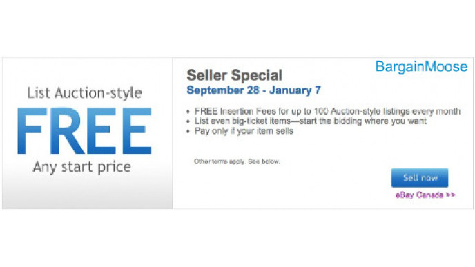 eBay: Free Insertion Fees