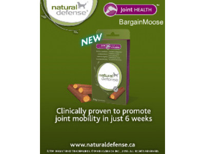 Canadian Freebies: Bag of Natural Defence Joint Health Snacks for Dogs