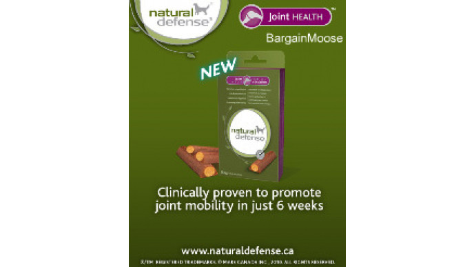 Canadian Freebies: Bag of Natural Defence Joint Health Snacks for Dogs