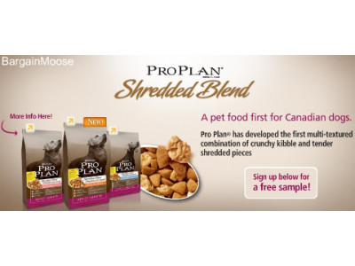 Canadian Freebies: Pro Plan Shredded Blend Dog Food Sample