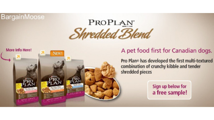 Canadian Freebies: Pro Plan Shredded Blend Dog Food Sample