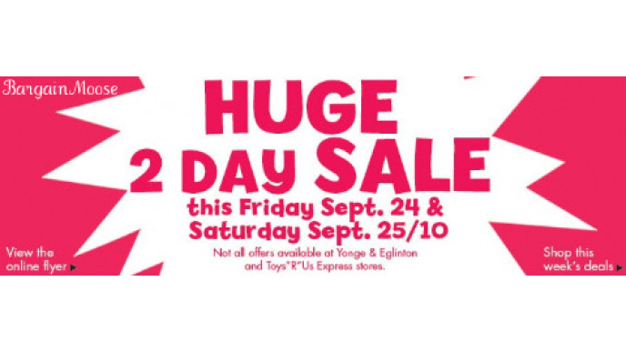 Toys R Us: 2 Day Sale and Summer Blowout