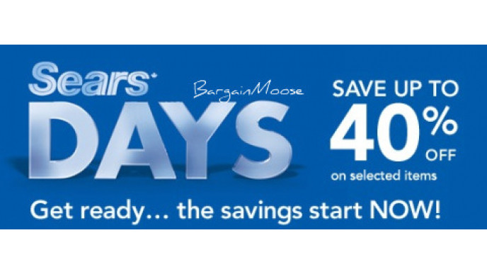 Sears Days: Lowest Discounts of the Season