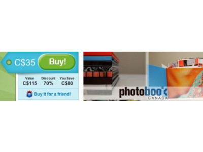 Groupon: $35 for $115 Worth at Photobook Canada (14 hrs)