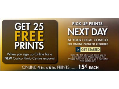 Canadian Freebies: 25 Prints from Costco
