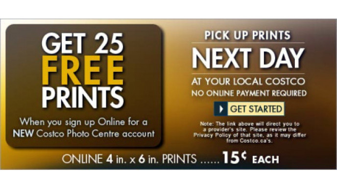 Canadian Freebies: 25 Prints from Costco