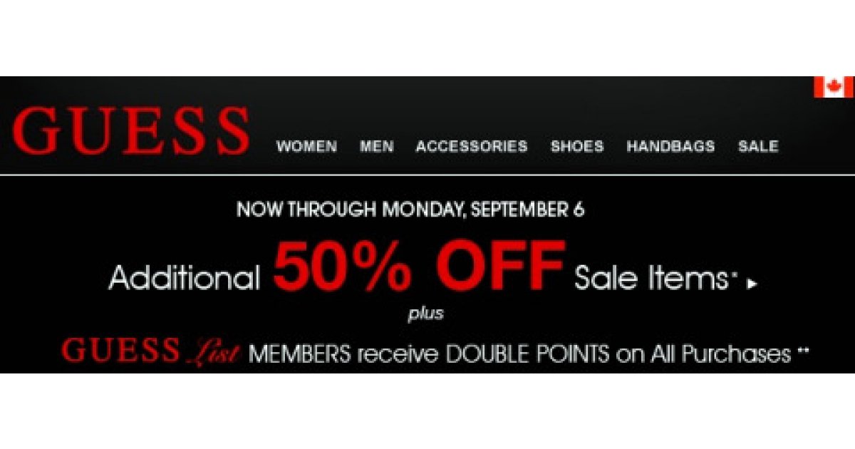 guess 50 off