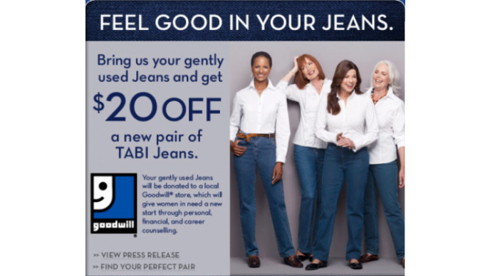 Tabi: Donate a Pair of Jeans Get $20 Off a New Pair