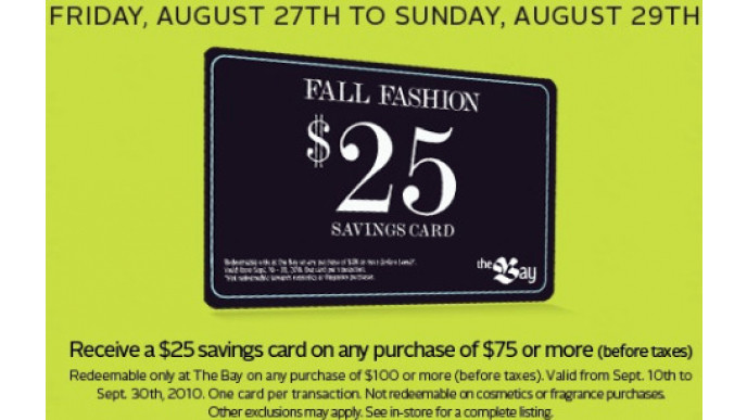 The Bay: Weekend Deals