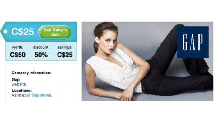 Groupon: $25 for $50 Worth at The Gap (AUG 19 ONLY)