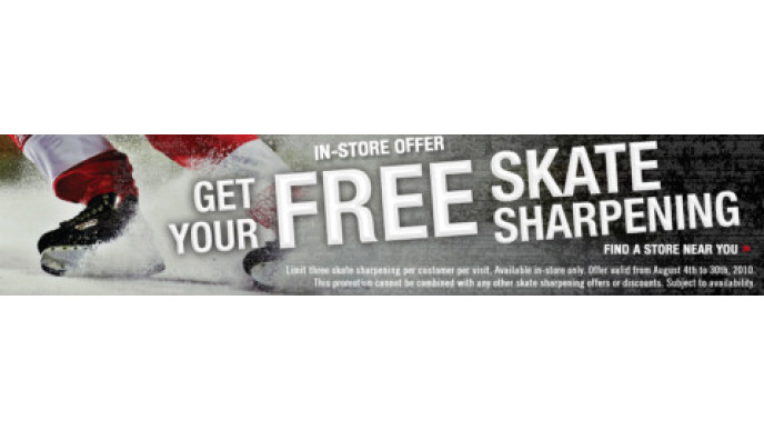 Canadian Freebies: Free Skate Sharpening at SportChek