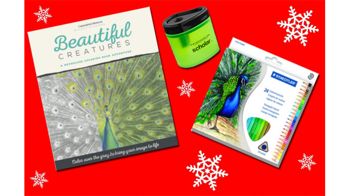 Christmas Gift Idea: Adult Colouring Bundle for $22 @ Amazon.ca (Book, Pencils & Sharpener)!