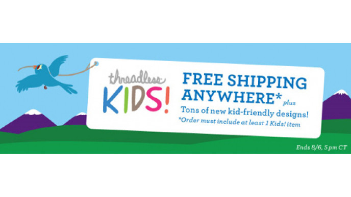 Threadless Free Shipping With Any Kids Item