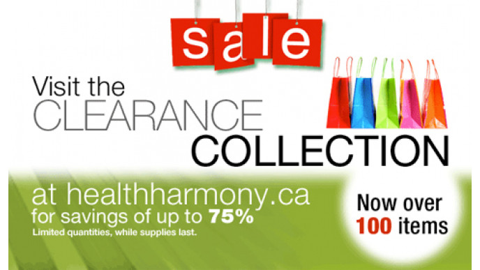 Healthharmony.ca Clearance Sale
