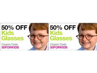 50% Off Kids Glasses @ Clearlycontacts.ca