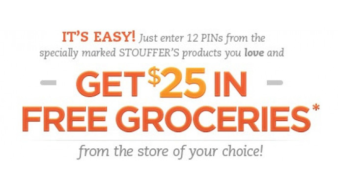 Stouffer's Rewards: $25 in Free Groceries