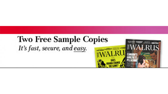 Canadian Freebies: 2 Issues Of The Walrus