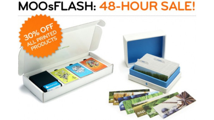 Moo.com: 48 Hour Sale - 30% off!