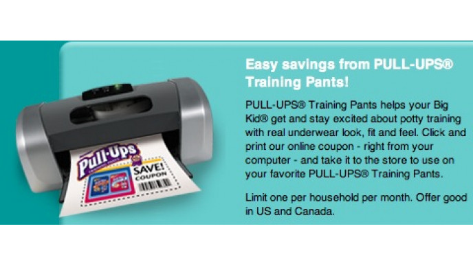 Pull-Ups Potty Training Pants Printable Coupons