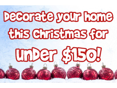 Christmassify Your Living Room For Under $150!