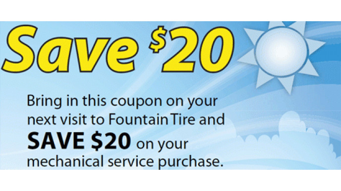 Fountain Tire Coupon