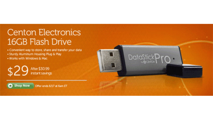 16GB Flash Drive $29 & Free Delivery @ Dell Canada