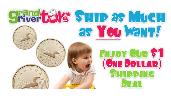 Grand River Toys Canada: Spend $50 For $1 Shipping
