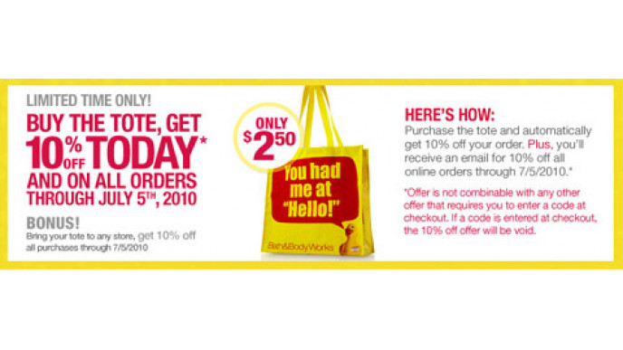 Bath & Body Works Canada Yellow Sale