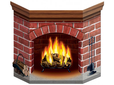Beistle Brick Fireplace Décor only $12.99 @ Amazon.ca! 