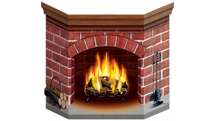 Beistle Brick Fireplace Décor only $12.99 @ Amazon.ca! 