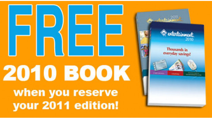 Entertainment Book: Free 2010 With 2011 Purchase