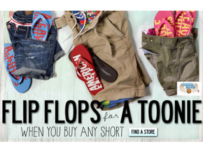 American Eagle Canada Toonie Flip Flops