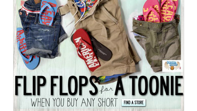 American Eagle Canada Toonie Flip Flops