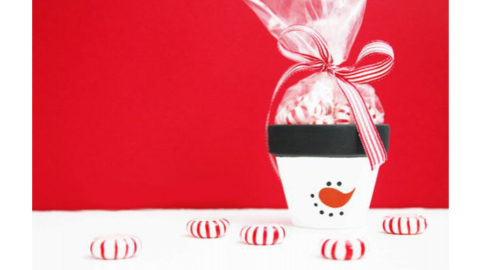 DIY: Adorable Christmas Candy Pots!