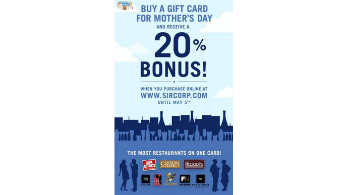 Service Inspired Restaurant Gift Card Bonus