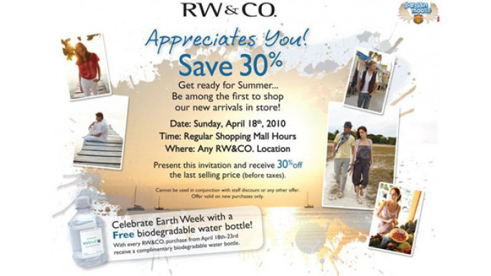 RW & Co Appreciates You Invitation- April 18