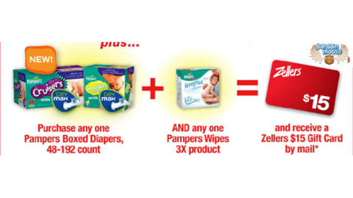 Zellers Canada: Free $15 Gift Card With Pampers