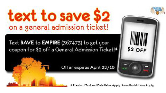 Empire Theatres Text to Save