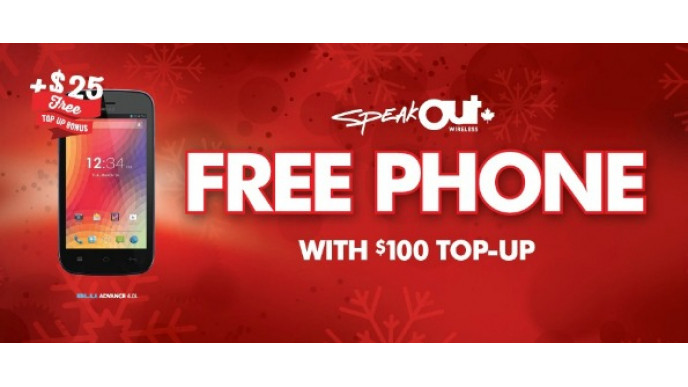 FREE Phone ($80 Value) & FREE $25 Credit With $100 Top-Up @ 7-Eleven Speakout