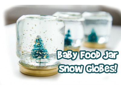 Baby Food Jar Snow Globes!!
