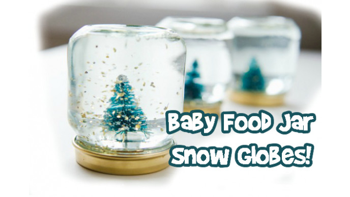 Baby Food Jar Snow Globes!!