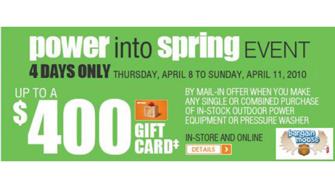 Home Depot Power Into Spring Event
