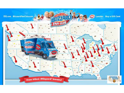Dairy Queen Mini Blizzard Free Sample Tour (Vancouver, Calgary, Toronto Only)