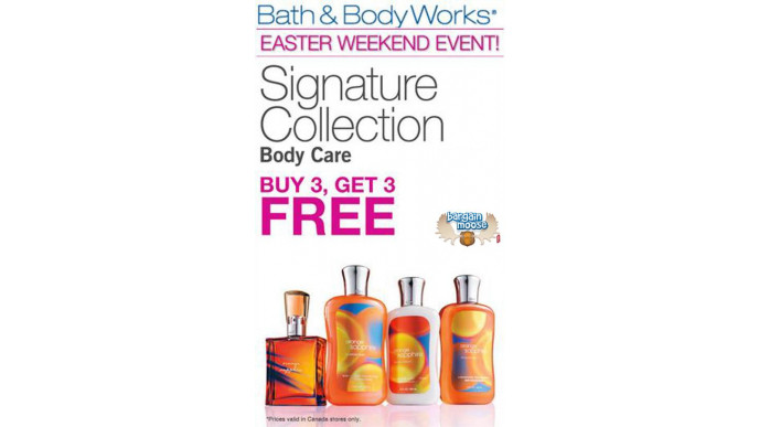 Bath and Body Works Buy 3 Get 3 Free