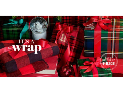 Chapters Canada: B2G1 Free on Holiday Gift Wrapping 
