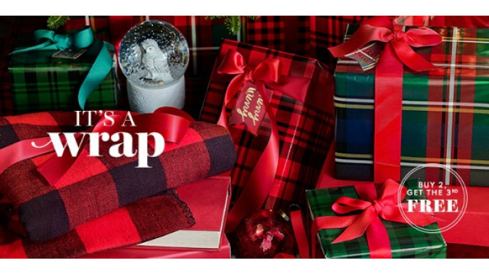 Chapters Canada: B2G1 Free on Holiday Gift Wrapping