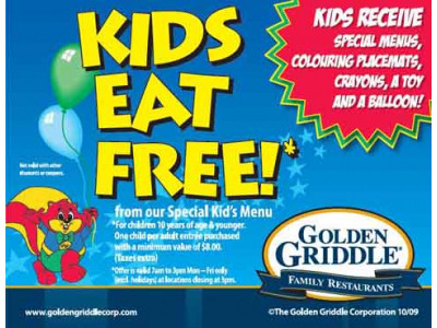 Kids Eat Free @ Golden Griddle (ON)