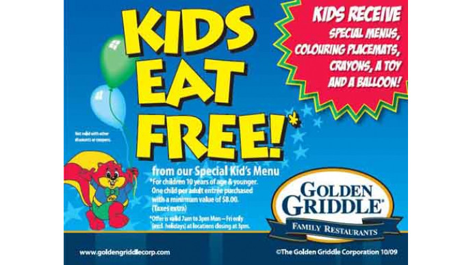 Kids Eat Free @ Golden Griddle (ON)